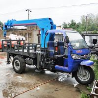 供應多功能自製平板三輪隨車吊廠家 3噸三輪移樹吊自備吊價格