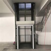 液壓升降機貨梯 大噸位導軌式升降平台 工廠大型貨物提升機