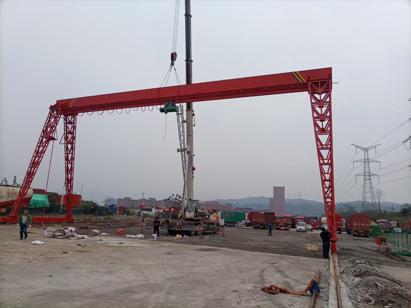 成都收售二手起重機、行吊、龍門吊18782127665