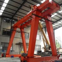 鄂州孝感起重機-單梁門式起重機製作安裝現場